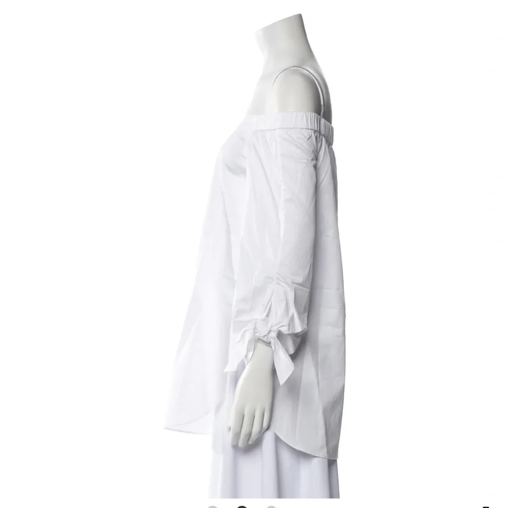 Tibi White Off-Shoulder Top - Picture 3 of 3